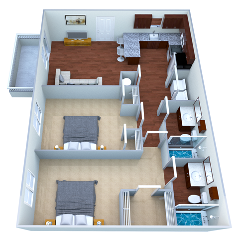 4097-1 Cadillac Drive 1-3 Beds Apartment for Rent - Photo Gallery 25